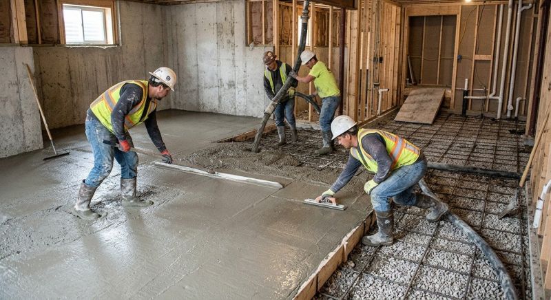Basement Concrete Installation in Winsted, CT