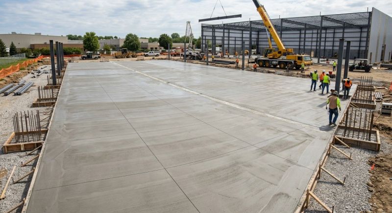 Commercial Slab Installation in Ellington, CT