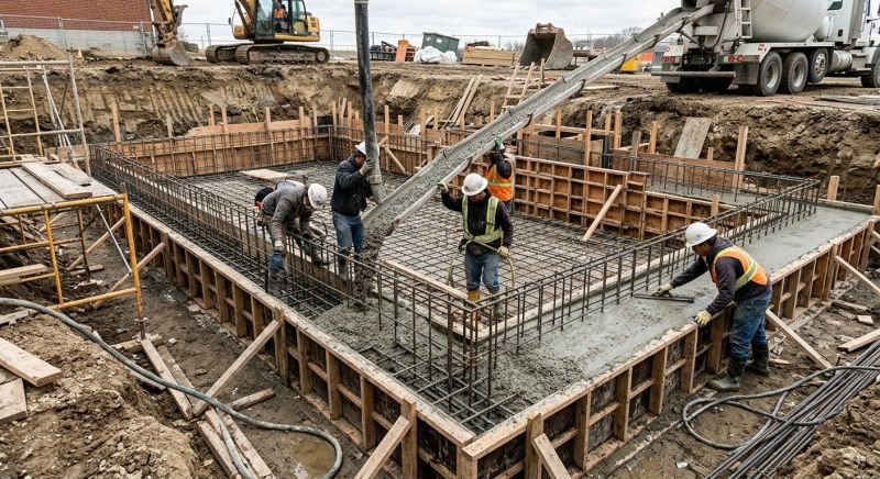 Basement Concrete Installation in Cromwell, CT