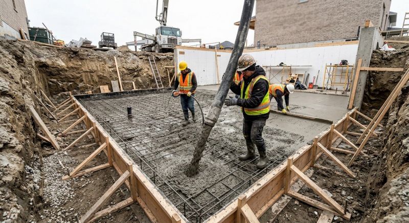 Basement Concrete Installation in South Windsor, CT
