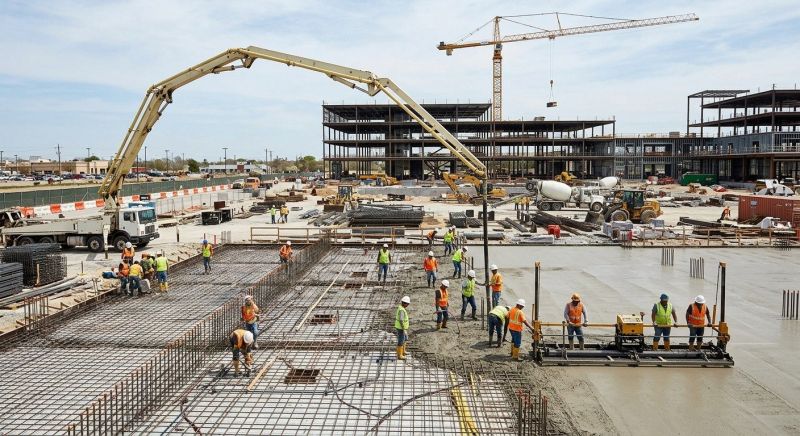 Commercial Slab Construction in West Hartford, CT