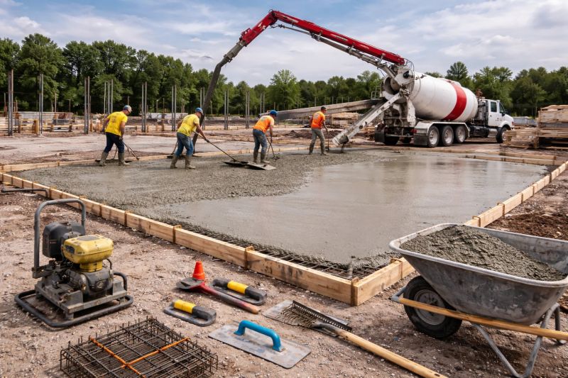 Commercial Slab Construction in North Granby, CT