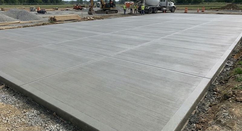 Commercial Slab Installation in Coventry, CT