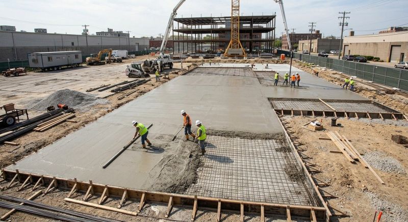 Commercial Slab Installation in North Granby, CT