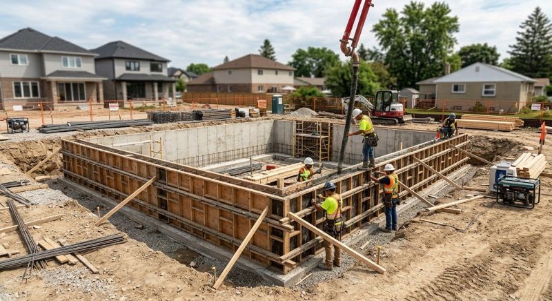 Foundation Construction in Durham, CT