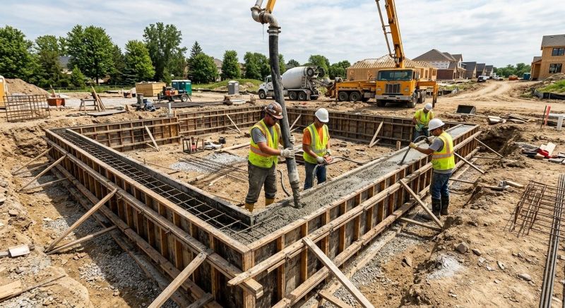 Foundation Wall Pouring in Hartford, CT